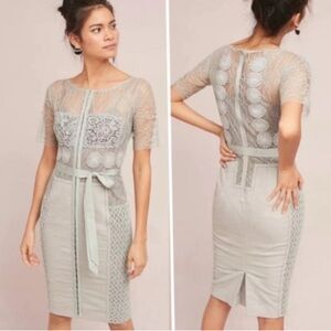 Grey Carissima Dress Beguile by Byron Lars Anthropologie Size 6